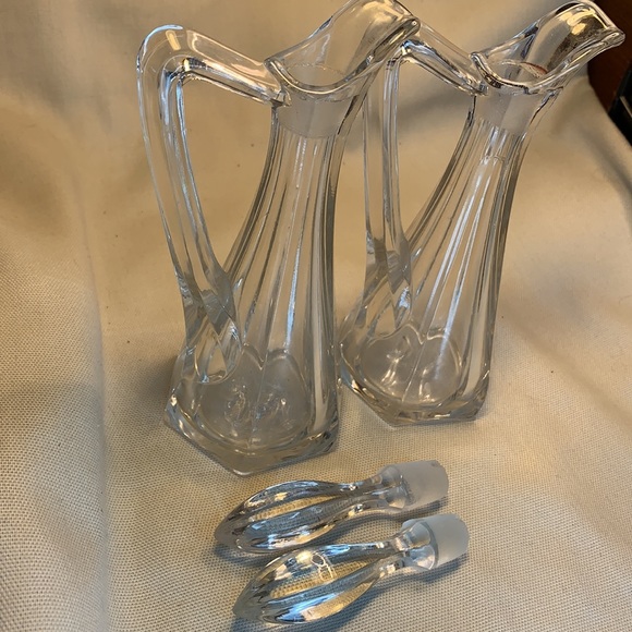 Vintage/Antique hand blown glass bottles w/stopper - Picture 11 of 12